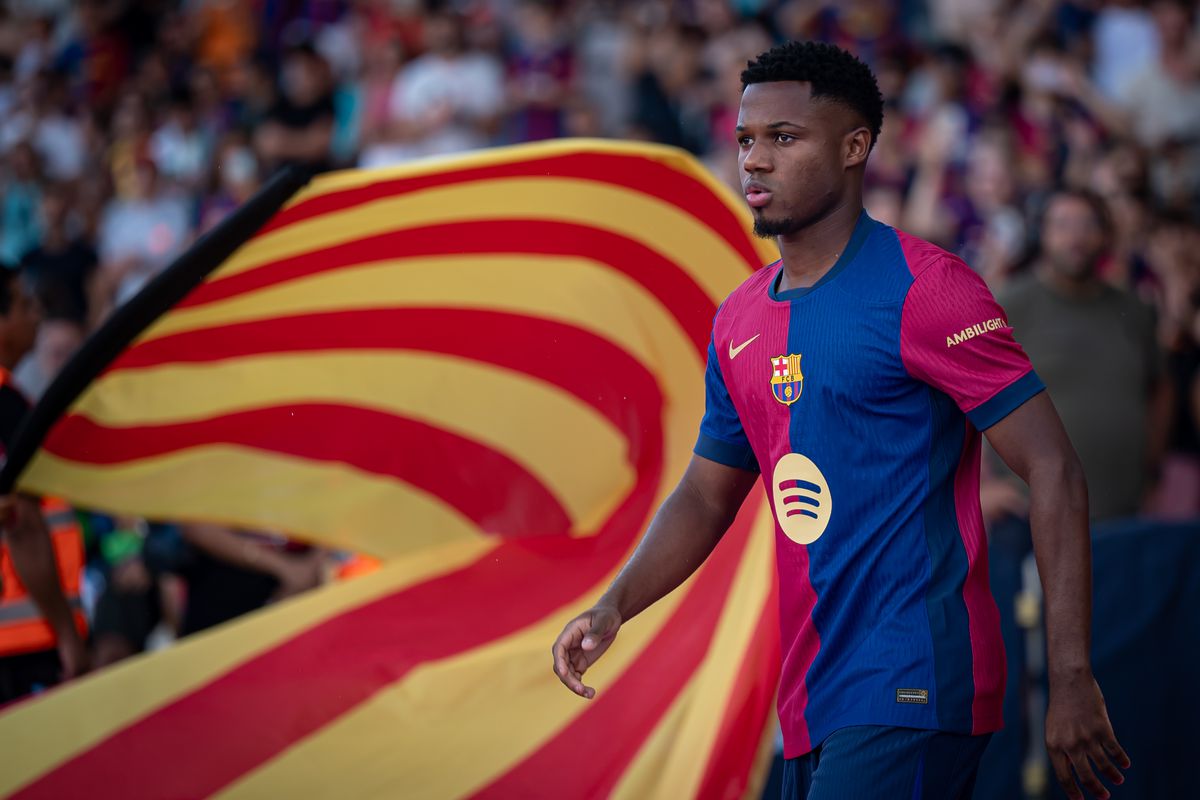 Ansi Fati (FC Barcelona) seen during a Joan Gamper Trophy...